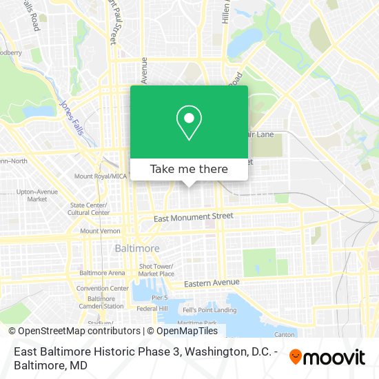 East Baltimore Historic Phase 3 map