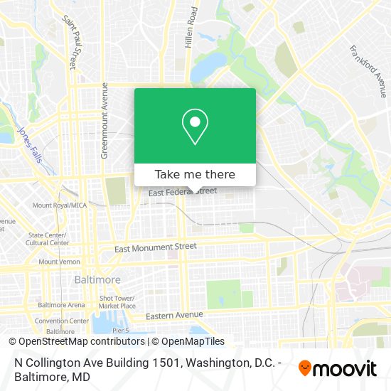 N Collington Ave Building 1501 map