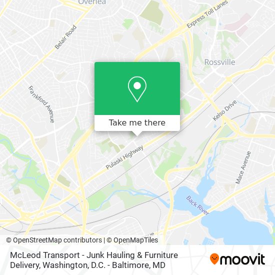 McLeod Transport - Junk Hauling & Furniture Delivery map