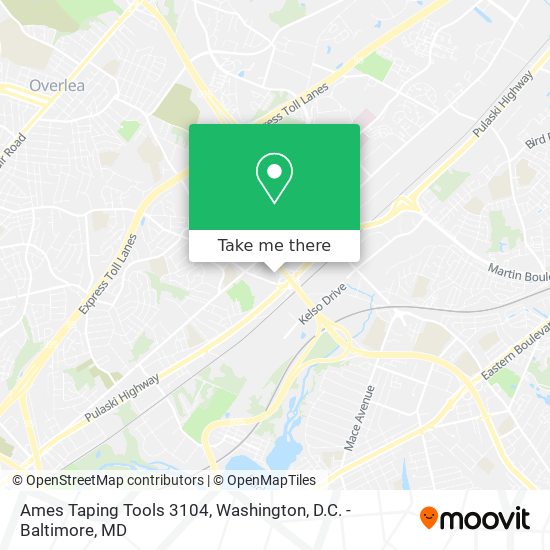 Mapa de Ames Taping Tools 3104