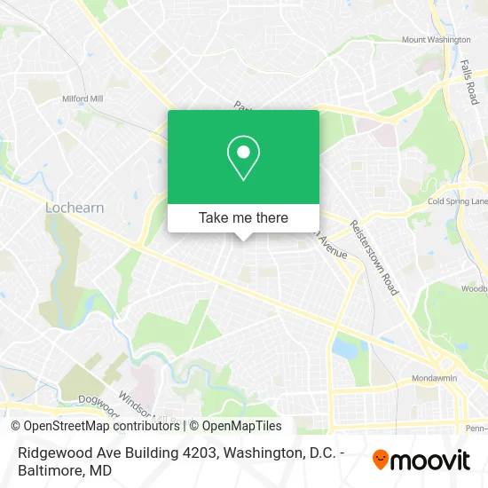 Ridgewood Ave Building 4203 map