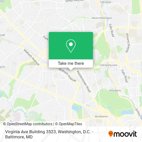 Virginia Ave Building 3523 map