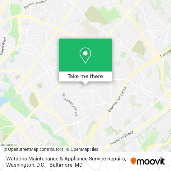 Mapa de Watsons Maintenance & Appliance Service Repairs