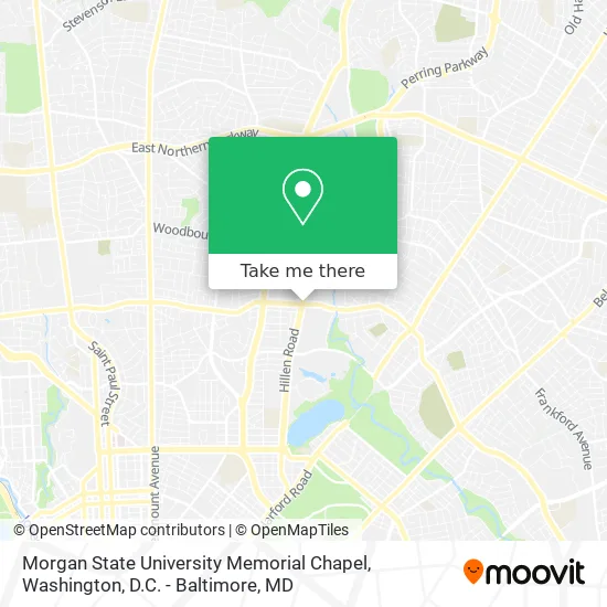 Morgan State University Memorial Chapel map