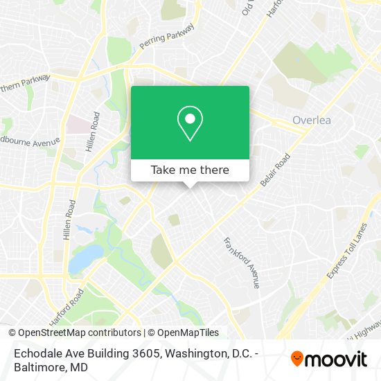Mapa de Echodale Ave Building 3605