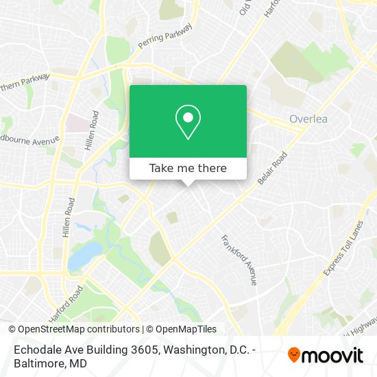 Echodale Ave Building 3605 map