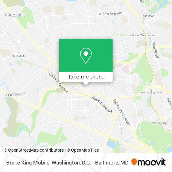 Mapa de Brake King Mobile