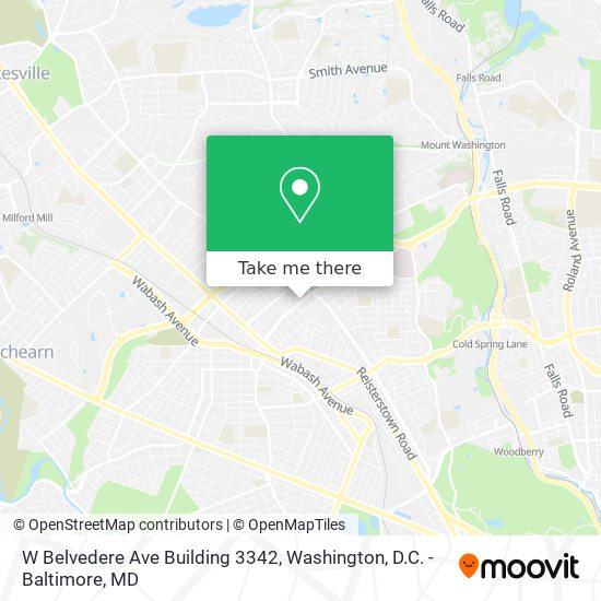 Mapa de W Belvedere Ave Building 3342