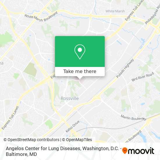 Angelos Center for Lung Diseases map