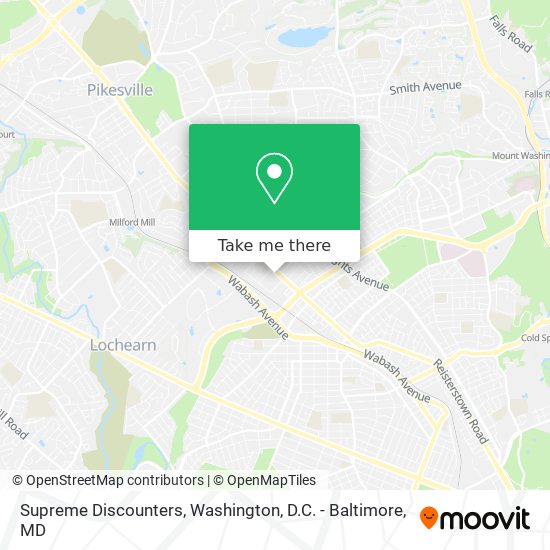 Supreme Discounters map