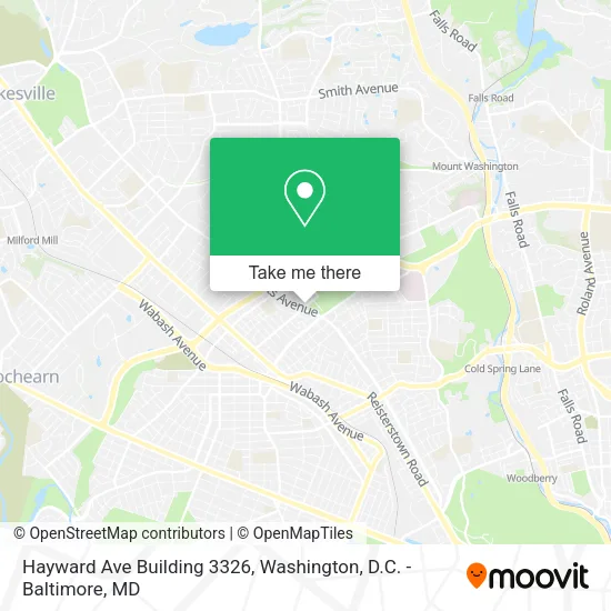 Mapa de Hayward Ave Building 3326