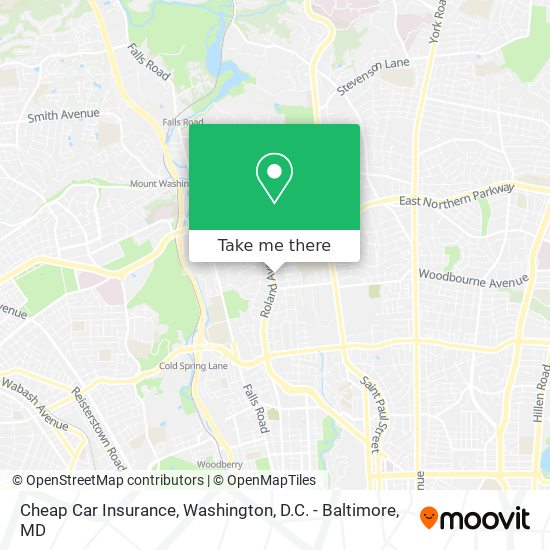 Cheap Car Insurance map