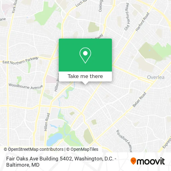 Mapa de Fair Oaks Ave Building 5402