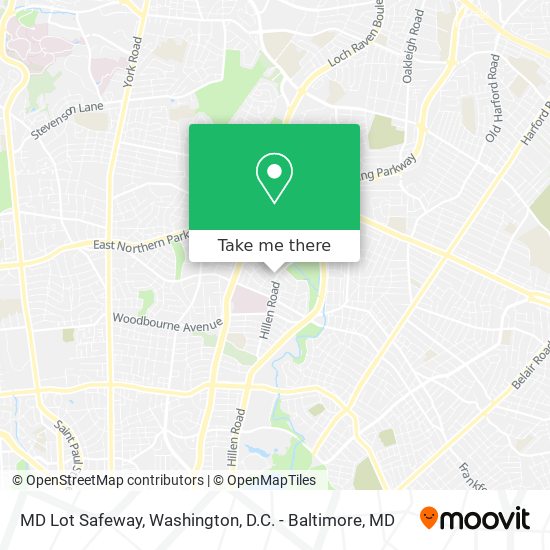 MD Lot Safeway map