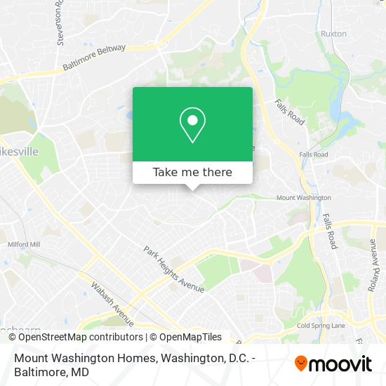 Mount Washington Homes map