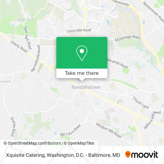 Xquisite Catering map