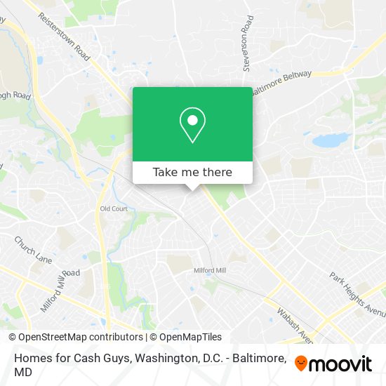 Homes for Cash Guys map