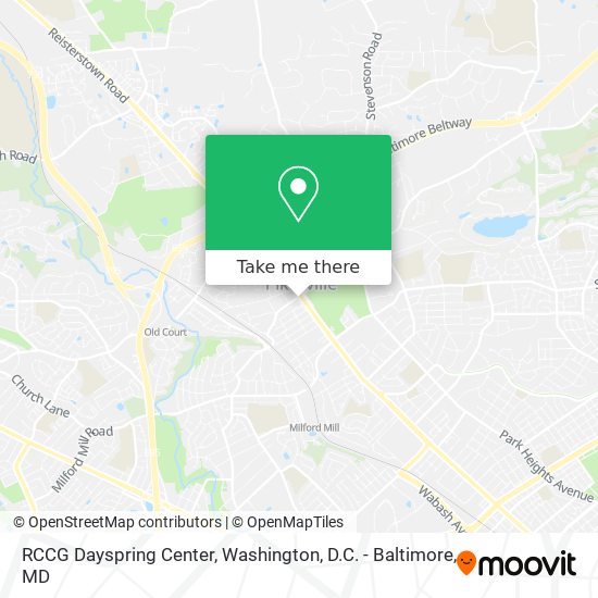 RCCG Dayspring Center map