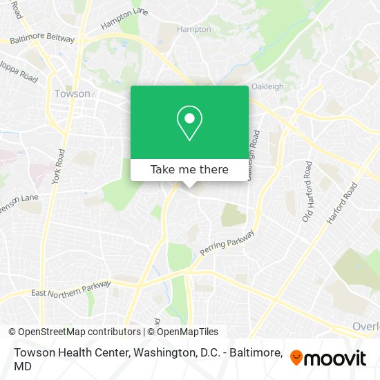 Mapa de Towson Health Center