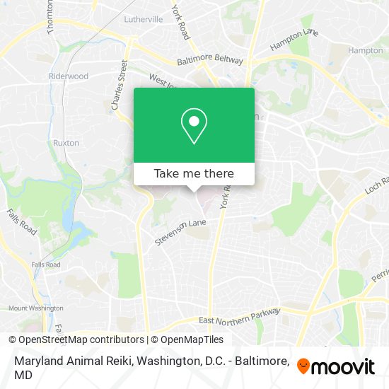 Mapa de Maryland Animal Reiki