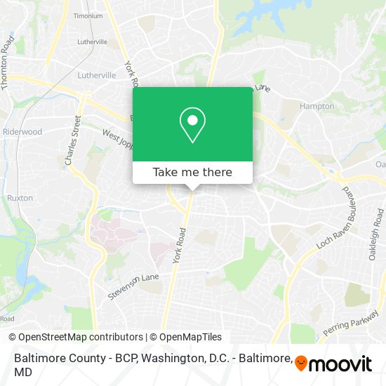 Baltimore County - BCP map