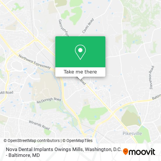 Nova Dental Implants Owings Mills map