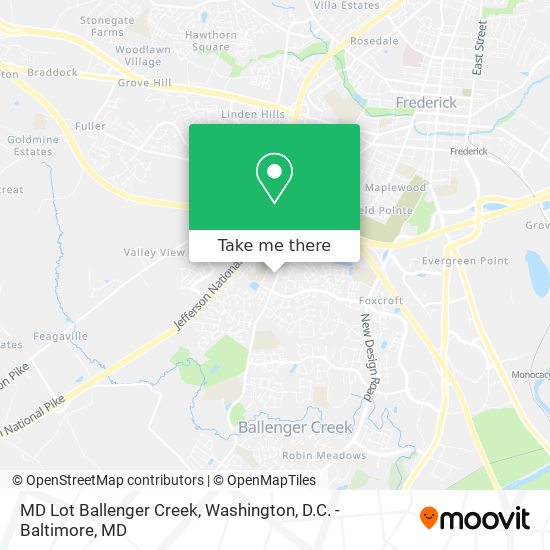 Mapa de MD Lot Ballenger Creek