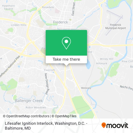 Mapa de Lifesafer Ignition Interlock