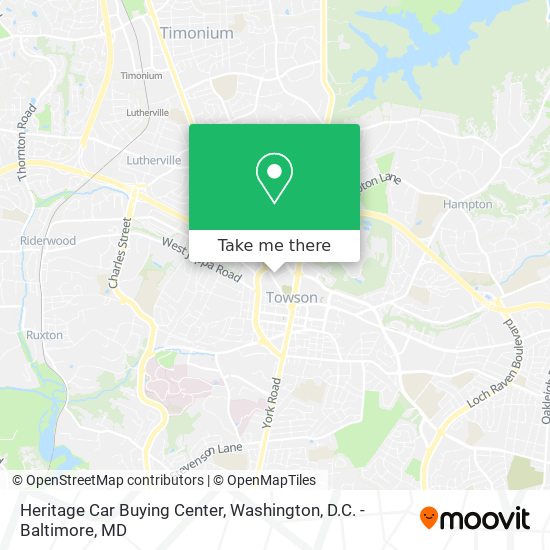 Mapa de Heritage Car Buying Center