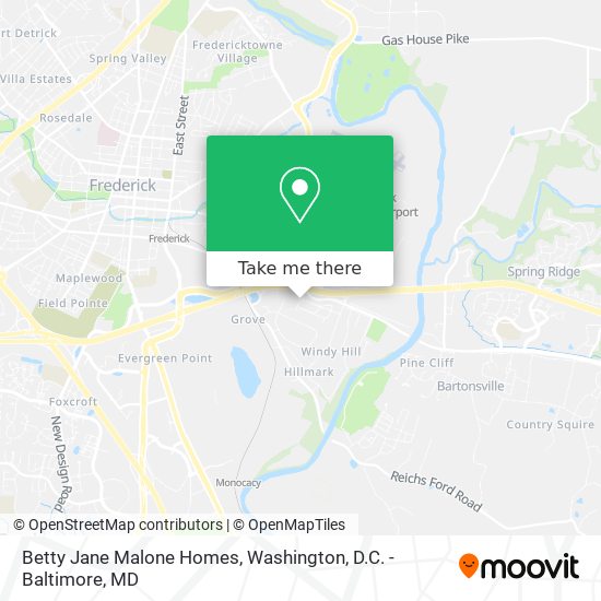 Mapa de Betty Jane Malone Homes