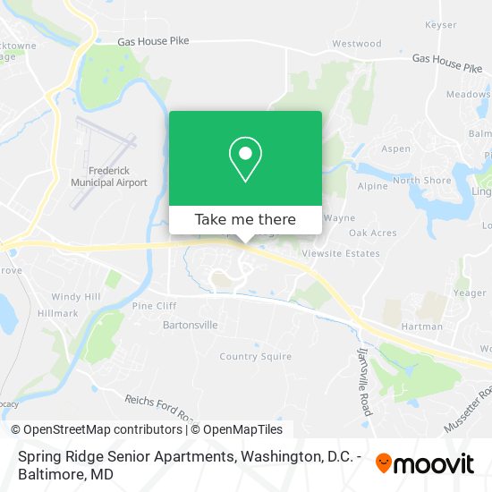 Spring Ridge Senior Apartments map