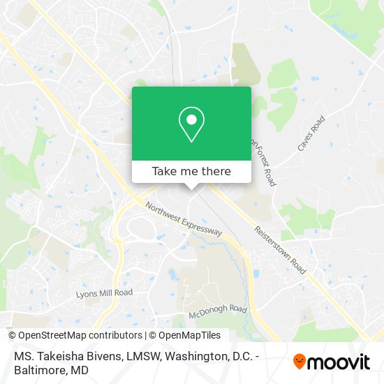MS. Takeisha Bivens, LMSW map