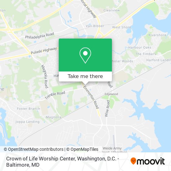 Mapa de Crown of Life Worship Center