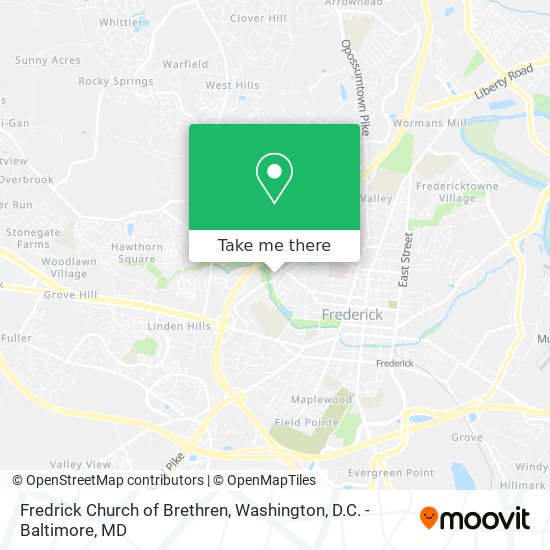 Fredrick Church of Brethren map