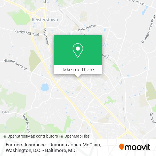 Mapa de Farmers Insurance - Ramona Jones-McClain