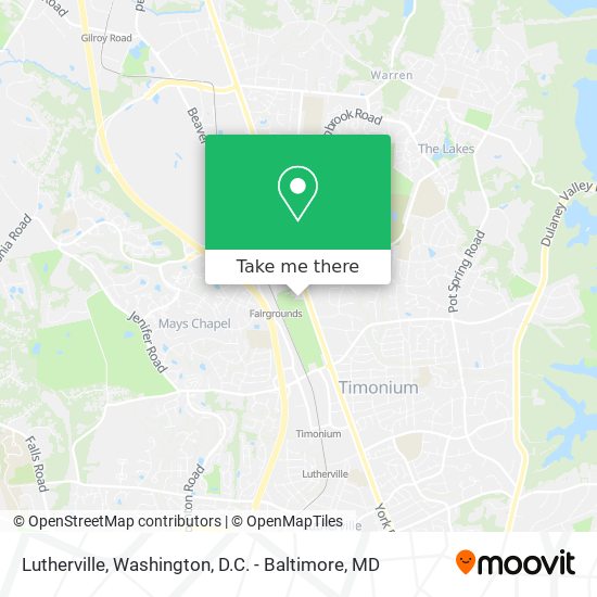 Lutherville map