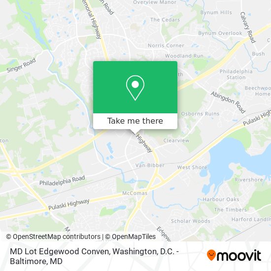 Mapa de MD Lot Edgewood Conven