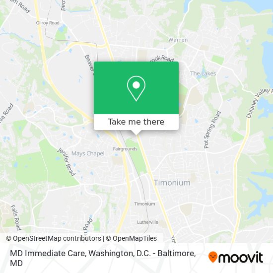 Mapa de MD Immediate Care