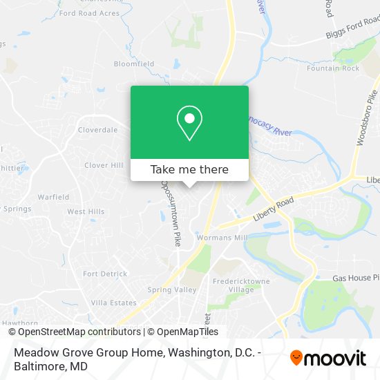 Mapa de Meadow Grove Group Home