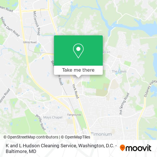 K and L Hudson Cleaning Service map