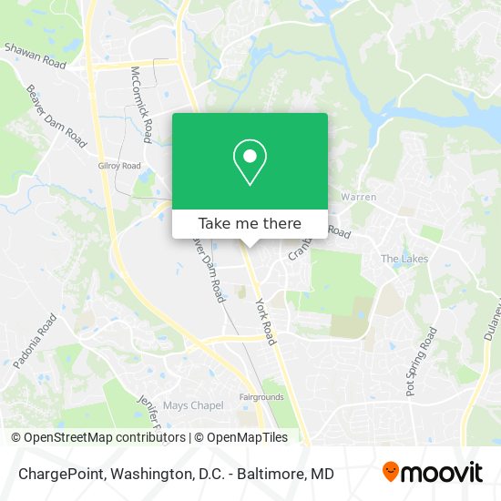 ChargePoint map