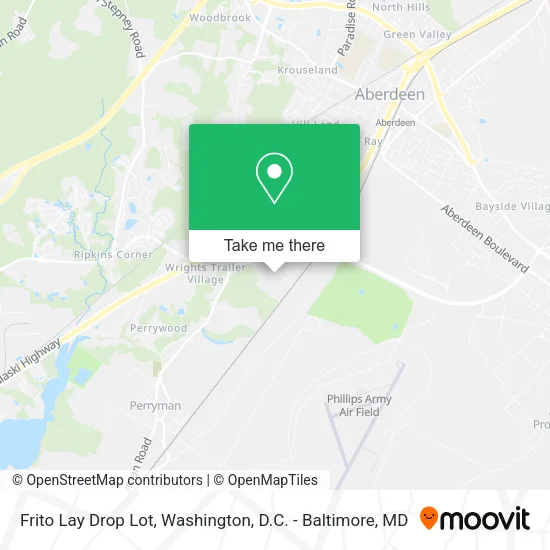 Frito Lay Drop Lot map