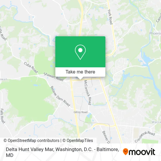 Delta Hunt Valley Mar map