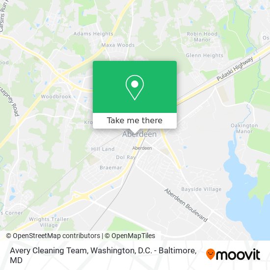 Avery Cleaning Team map