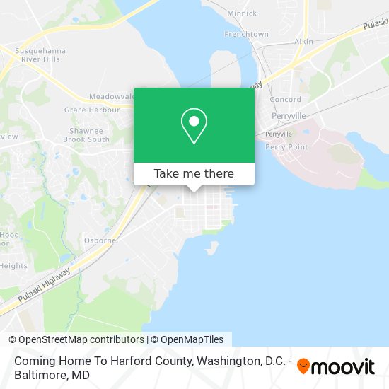 Mapa de Coming Home To Harford County