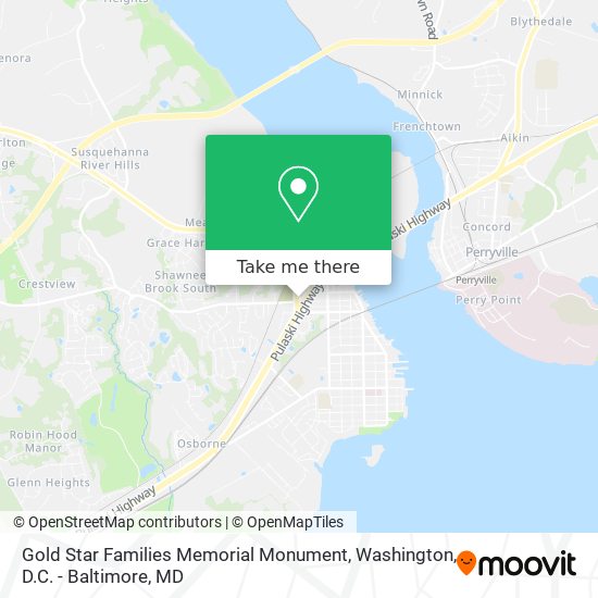 Mapa de Gold Star Families Memorial Monument