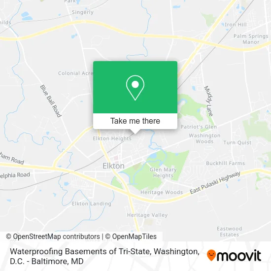 Waterproofing Basements of Tri-State map