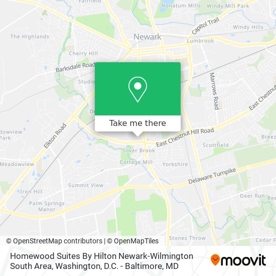 Homewood Suites By Hilton Newark-Wilmington South Area map