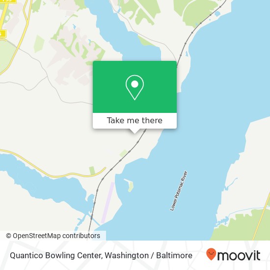 Quantico Bowling Center map