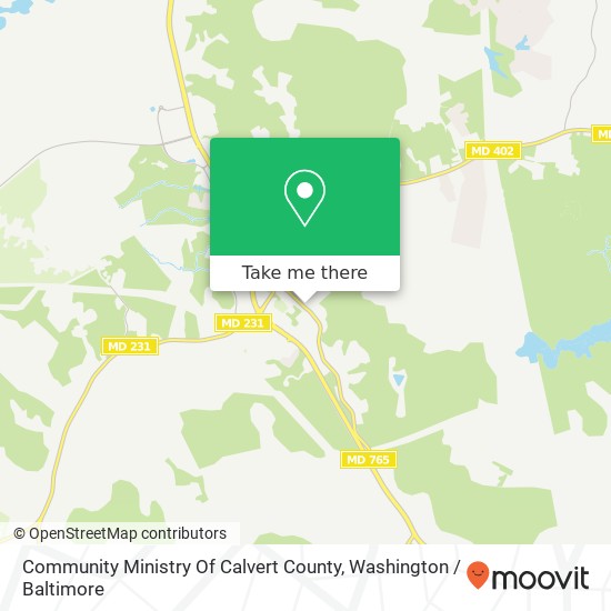 Community Ministry Of Calvert County map